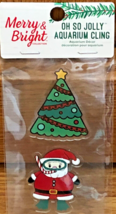 Merry &amp; Bright Collection Oh So Jolly Aquarium Cling &quot;Outside Of Aquariu... - $8.99