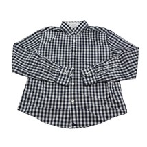 UNTUCKit Shirt Boys 12 Black Plaid 100% Cotton Long Sleeve Button-Down - £12.33 GBP