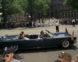 President John F. Kennedy and Jackie in Presidential limousine New 8x10 ... - £6.96 GBP