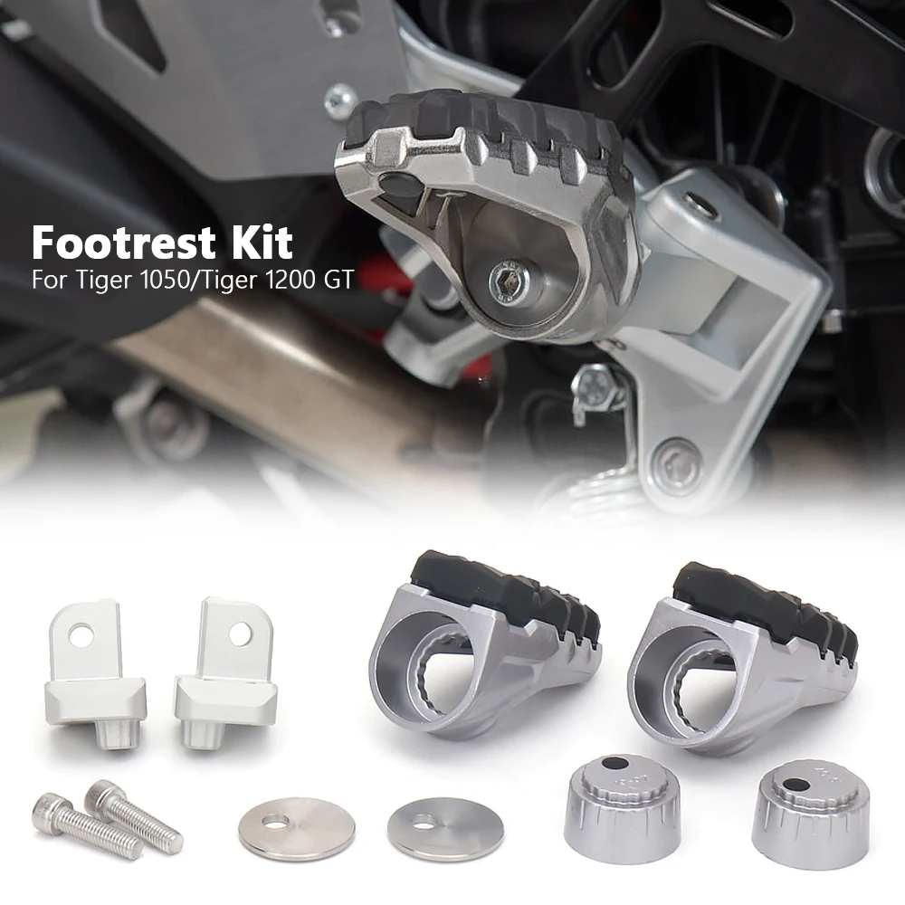 Motorcycle Foot Pegs Footrests Pedals For Tiger TIGER 1200 Tiger1200 XR ... - £88.36 GBP