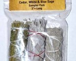 Cedar, White &amp; Blue Sage Smudge Stick 3-pack 4&quot; - $20.69