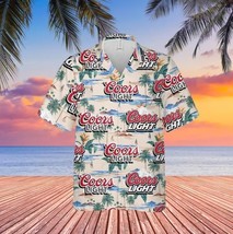 Coors Light Hawaiian Sea Island Pattern hawaiian shirt, hawaii beer Loves Shirt - £8.15 GBP+