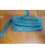 Aeropostale Wristlet Clutch Teal Turquoise Blue Long Wallet Pockets - €10,56 EUR