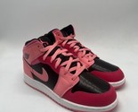 Nike Air Jordan 1 Mid GS Coral Chalk 2021 554725-662 Youth Size 7 - $229.95