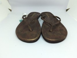 COBIAN Womens Faux Nias Flip Flop Sandal Copper Sz 9 FXN11-215 NWT - $27.72