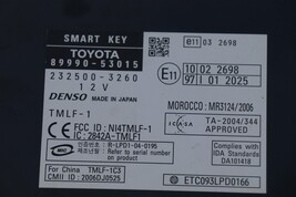 Lexus Toyota Fob Keyless Smart Key Control Module 89990-53015 image 5