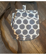 Thirty One Retro Metro Canvas Bag Purse Crossbody Grey Mod Dot - €9,11 EUR