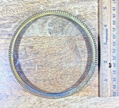Clock Bezel W/ Flat Glass And Trim Ring (4.79 Inch Dia, 3.57 Inner Dia)( KD058) - £14.33 GBP