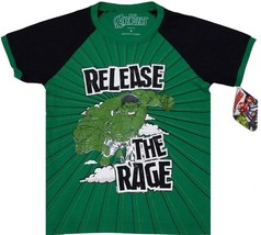 Marvel Avengers The Hulk Release the Rage Boys Graphic Print T-Shirt (Size: 8) - £10.19 GBP