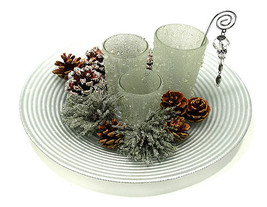 Ice Crystal 3 VotivePlate 15pc Holiday Set - $70.47