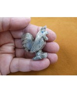 Y-CHI-RO-20) ROOSTER chicken carving SOAPSTONE gem stone figurine game c... - €7,80 EUR