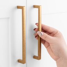 ASKANO Black Square Bar Cabinet Pull Handle 6-1/4 Inch Hole Centers Pack 20 - $518.55 MXN