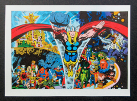 1978 Kirby Thor Poster, Journey Into Mystery Marvel Comics pin-up 1: Mar... - $40.69