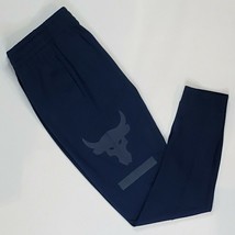 Under Armour Mens M Project Rock French Terry Jogger Pants Blue 1345820-408 - $49.98