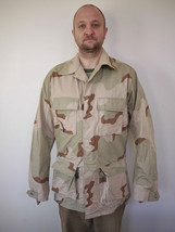 US Military AIR FORCE Army Marines Desert Camo Combat Jacket Coat Med-XLong - £29.63 GBP