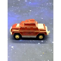 Vintage Tootsie Toy Red Armored Military Car 1970&#39;s Chicago USA Diecast - $7.69