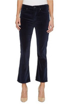 Hudson Brix Pants High Rise Cropped Boot Cut Jeans Navy Blue Velvet Sz 28 NWT - £70.17 GBP