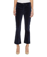 Hudson Brix Pants High Rise Cropped Boot Cut Jeans Navy Blue Velvet Sz 2... - £70.10 GBP