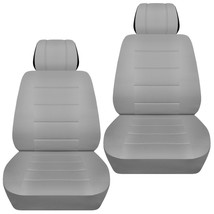 Front set car seat covers fits Nissan Quest 1998-2017  solid silver - $65.09
