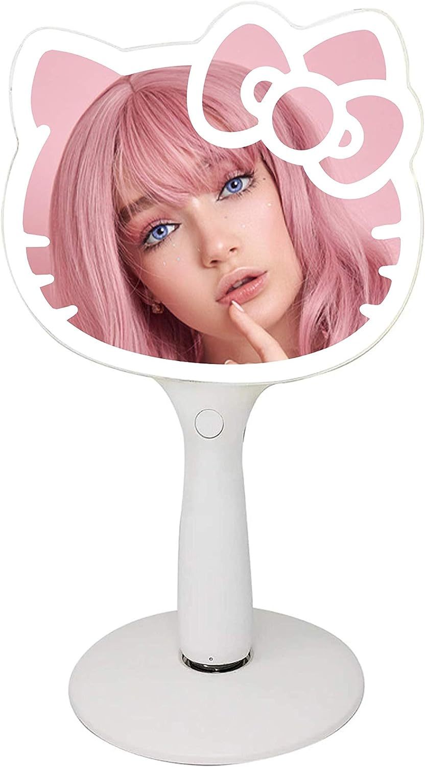 Hello Kitty Led Handheld Mirror From Impressions Vanity, Makeup Vanity Mirror - £99.51 GBP