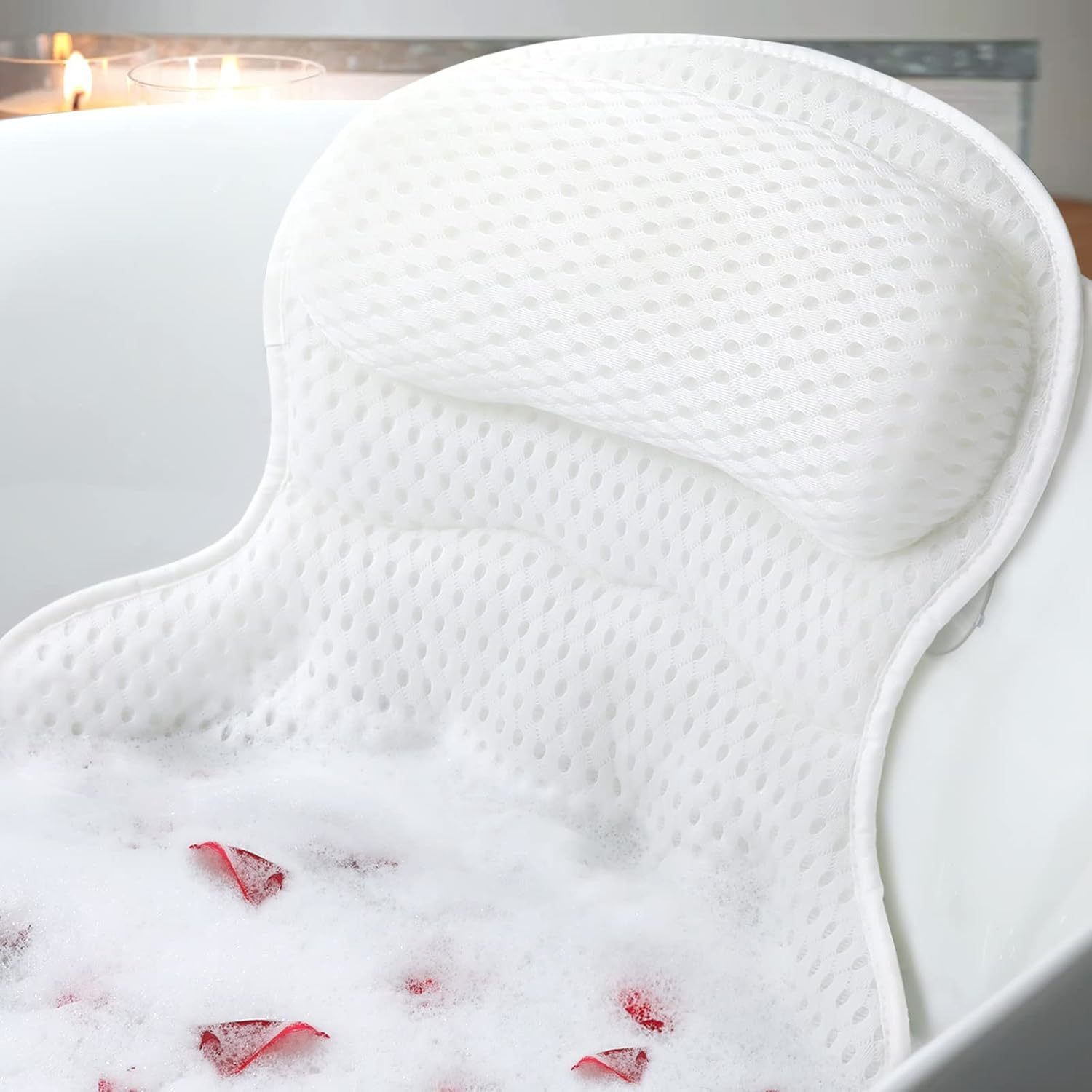 Bath Pillow Bathtub Pillow, Luxury Bath Pillows For Tub Neck And Back Su... - $46.97