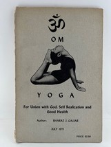 Om Yoga For Union with God, Self Realization and Good Health 1971 Bharat... - £35.03 GBP
