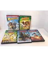 Lot of 5 Dreamworks DVDs Madagascar 1 &amp; 2 The Penguins Of Mad Book Of Dr... - £11.80 GBP