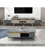 coffee table &amp; Tv stand setLiving room Italian furniture design style Ma... - $3,813.98 CAD