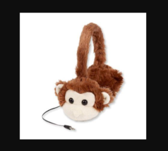 Monkey Kids Headphones Animal Tangle-Free Volume Limiting 85dB Over Ear ... - $359.56 MXN