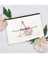 Personalized Custom Name+letter Makeup Bags Bridesmaid Maid of Honor Wed... - £18.64 GBP