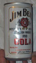 Vintage Jim Beam Kentucky Straight Bourbon Whiskey &amp; Cola Beer Can - £6.38 GBP