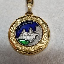 Carcassonne France Keychain Fortified Walls UNESCO Site 2000s Metal - $12.30