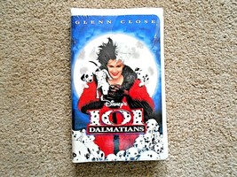 Walt Disney&#39;s 101 Dalmations starring Glen Close VHS Tape - £5.44 GBP