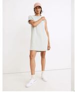 Madewell MWL Airyterry SweatShirt Tee Lounge Dress Size L XL Sage Mist H... - $432.37 MXN
