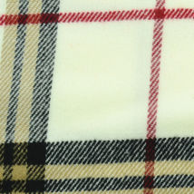 White - Check Plaid Unisex 100% CASHMERE Warm Tartan Scarf Wool 72&quot;x12&quot; - £14.60 GBP