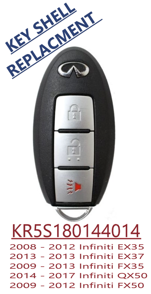 Smart Key Shell Case For Infiniti EX35/37 FX35/50 QX50 2008-2017 ...
