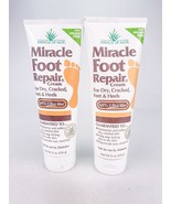 Miracle of Aloe Foot Repair Cream For Dry Cracked Feet 8 Oz Each Lot Of 2 - $38.20 CAD