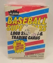 1988 Fleer Baseball Superstars Logo Stickers Cards Unopened Box Sealed Set New - £7.25 GBP