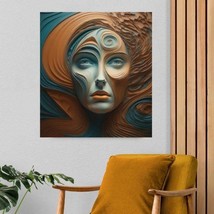 Expressions,woman face art, abstract art - £0.87 GBP