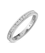 0.65 Ct Fancy Engagement Band 14k White Gold Round Lab Grown Diamond - €771,28 EUR