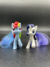 My Little Pony Ponies Toys Rainbow Dash Unicorn White Purple Hasbro - $7.84