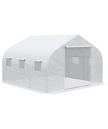 Outsunny 12&#39;x10&#39; Walk-in Greenhouse: Tunnel Hot House for Plants - $3,165.07 MXN