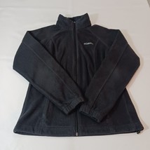 Columbia Sportswear WL6439 Jacket Men Small Full Zip Black Fleece Lined ... - $18.70