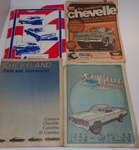 Lot of 4 Vintage 1986 CHEVY CHEVELLE Parts catalogs ChevyLand camaro Corvette - £17.74 GBP