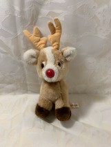 Small Roscoe Reindeer Plush Stuffed Animal Russ &amp; Berrie &amp; Co. - £7.62 GBP