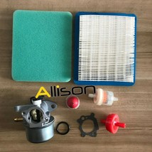 Carburetor &amp; Air Filter Kit Troy Bilt 12a-466M011 21&#39;&#39; lawn mower  Carb - £13.07 GBP