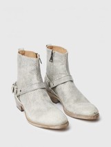 John Varvatos Collection Ludlow Harness Snake Embossed Boot. Size 9 USA ... - £430.77 GBP