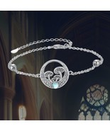 Mushroom Bracelet Sterling Silver Celtic Moon Necklace Celtic Knot - $1,812.75 MXN