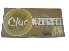 Vintage 1963 &quot;CLUE&quot; Board Game No. 45Parker Brothers Collectible-missing pipe - £15.86 GBP