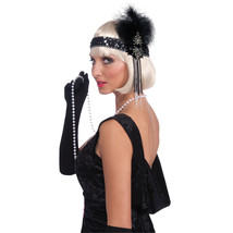 Forum Novelties Roaring 20S Deluxe Black And Silver Flapper Headband, Black/Silv - £38.08 GBP